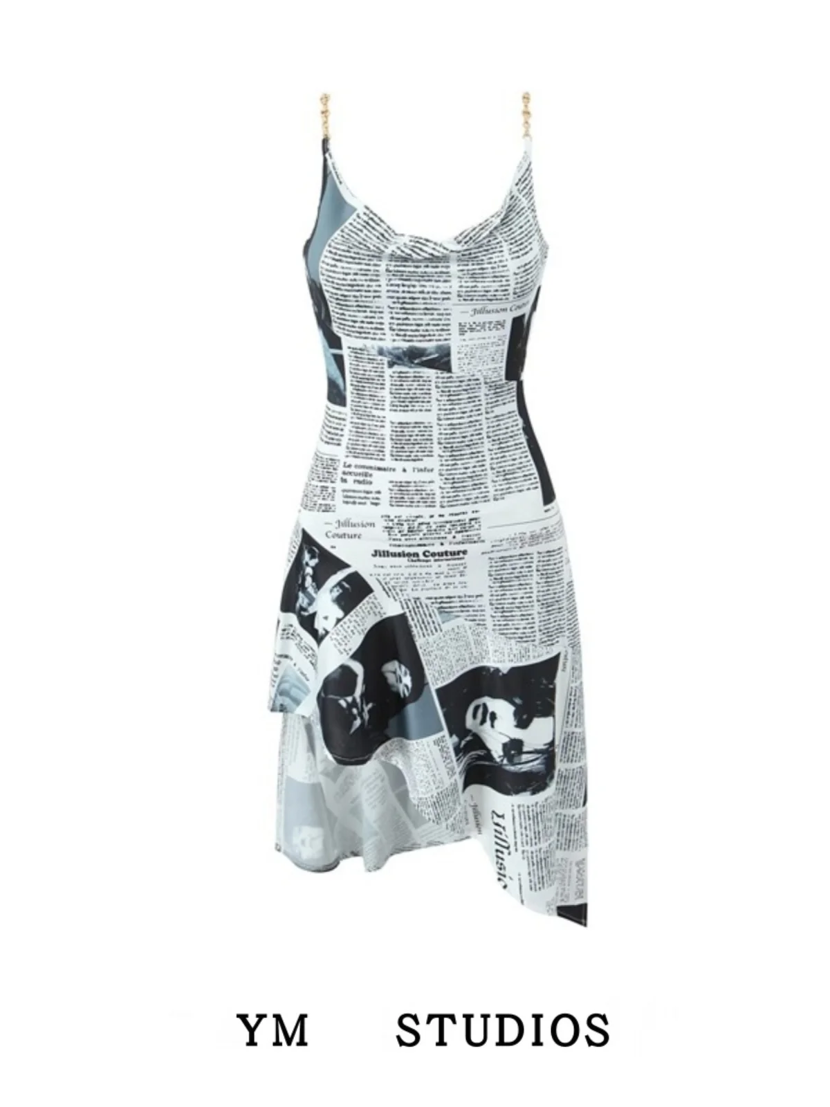 

Модное асимметричное платье-футляр для танцев с принтом в стиле High Street, стройнящее, для женщин, Sweet And Spic