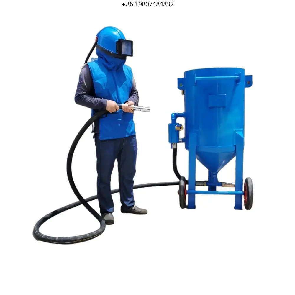 Portable Manual High Pressure Sandblasting Pot, for Outdoor Metal Rust Removal Burnishing, AliExpress Best Selling