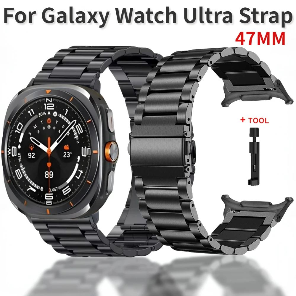 

Metal Strap for Samsung Galaxy Watch Ultra 47mm Stainless steel Replaceable Wristband for Galaxy Watch Ultra 47MM Bracelet Band