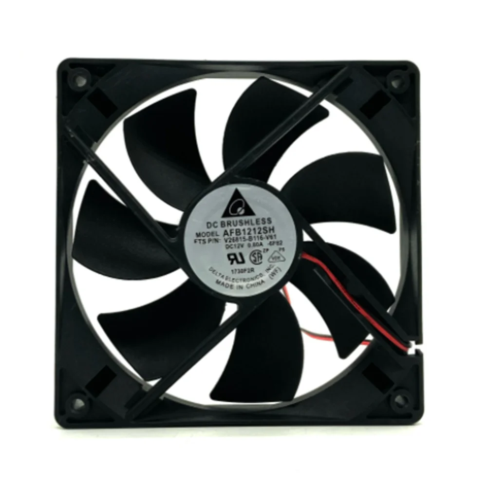 Cooler Fan AFB1212SH 12025 DC 12V 0.80A Cooling Fan 120X120X25mm Double Ball Bearing 3400 Rpm 113Cfm Fan for Mining