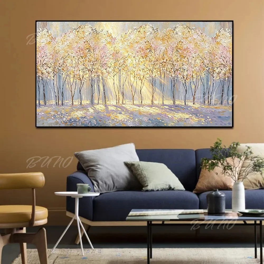 100% Hand Painted Abstract Oil Painting Original Modern Luxury Textured Canvas Wall Art For Home Living Room Bedroom Decor