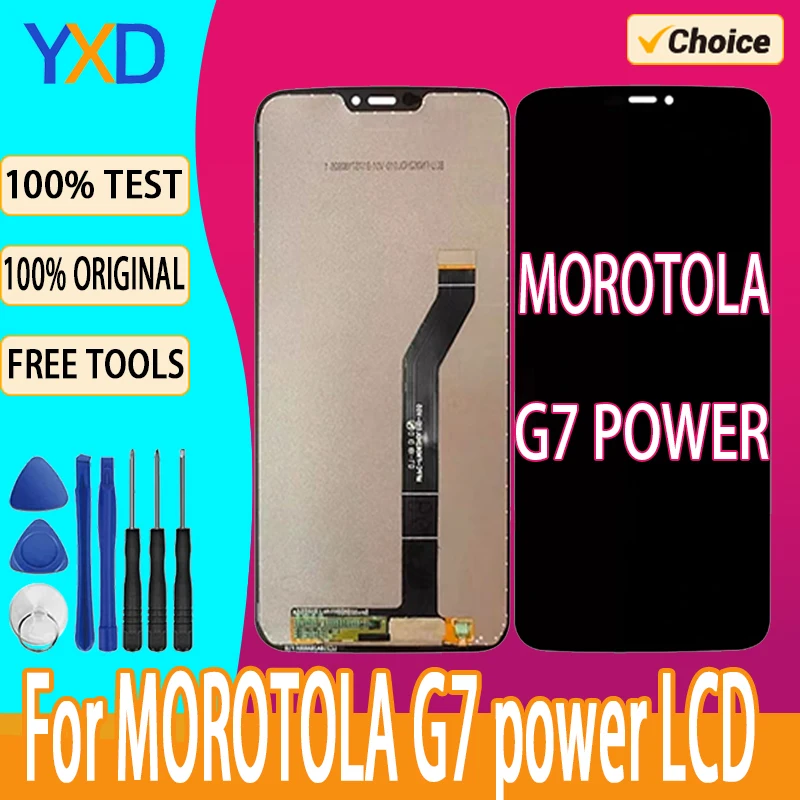 LCD Display For Morotola G7 Power LCD Display Touch Screen Digitizer Assembly For Motorola G7 Power LCD Screen Replacement