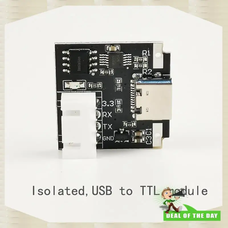 จัดส่งตลอด 24 ชั่วโมง USB-C ไปยังพอร์ตอนุกรม UART โมดูลบอร์ด 3.3V TYPE-C ดาวน์โหลดสายอัพเกรดแปรงอุตสาหกรรม 1 ชิ้นสีดํา