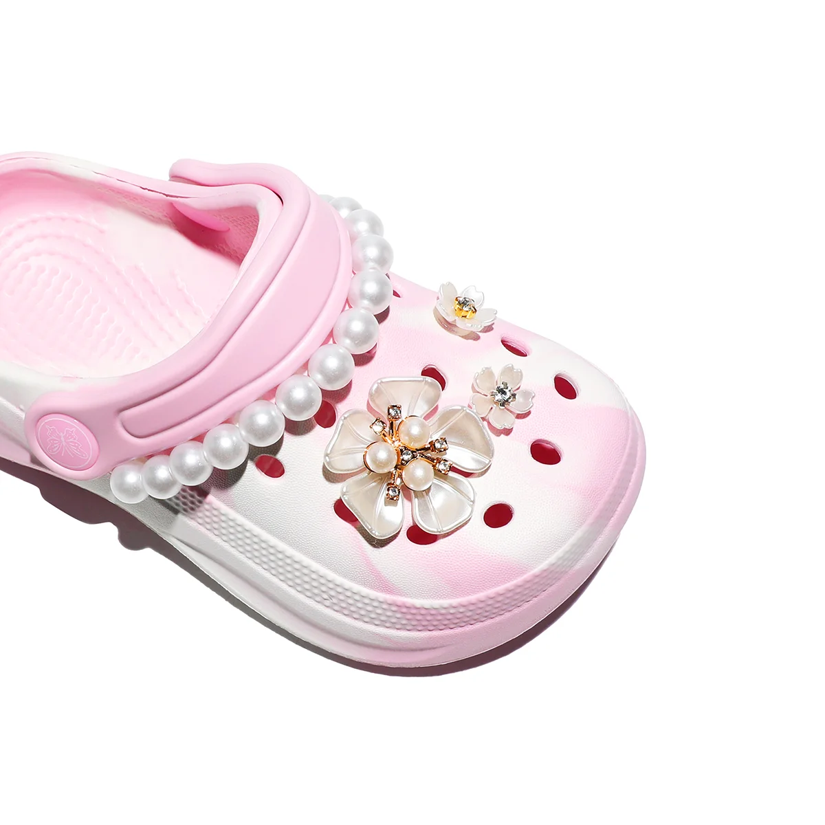 Kinder-Slip-On-Clogs und -Mules - Atmungsaktive, wasserdichte EVA-Gartenschuhe mit dekorativer Kette für Strand und Alltag 168 – Detail 5