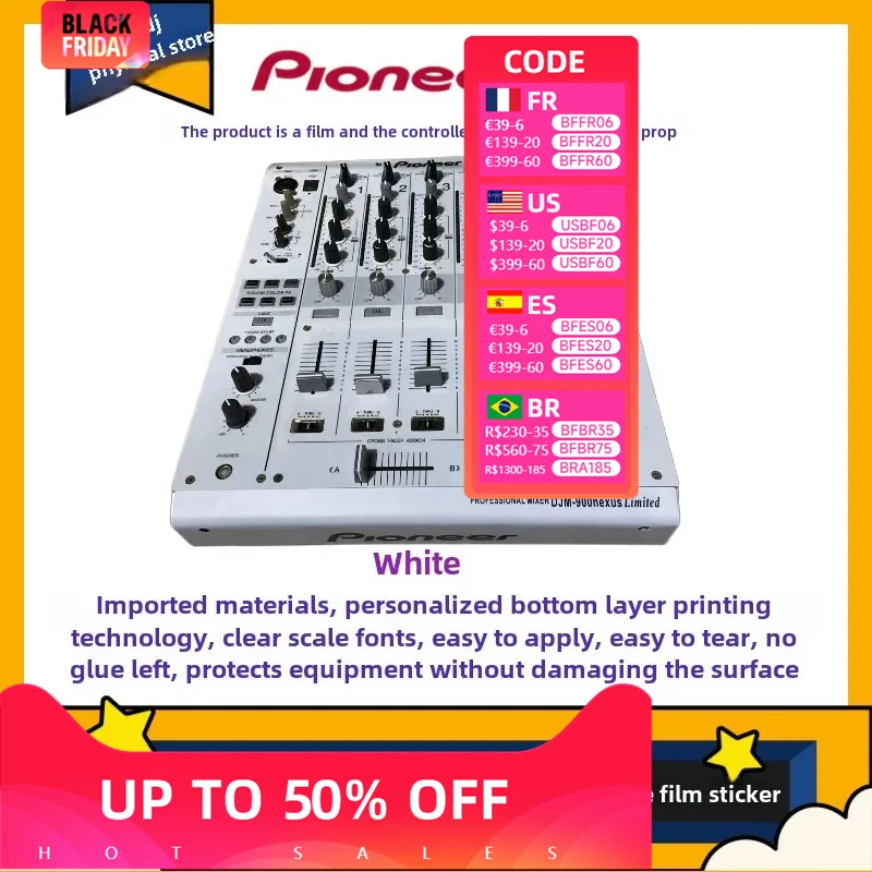 

Pioneer DJM900NEXUS Mixer Self-adhesive Film (! Self Adhesive Film, Machine Not Included, Do Not Purchase Without Machine)