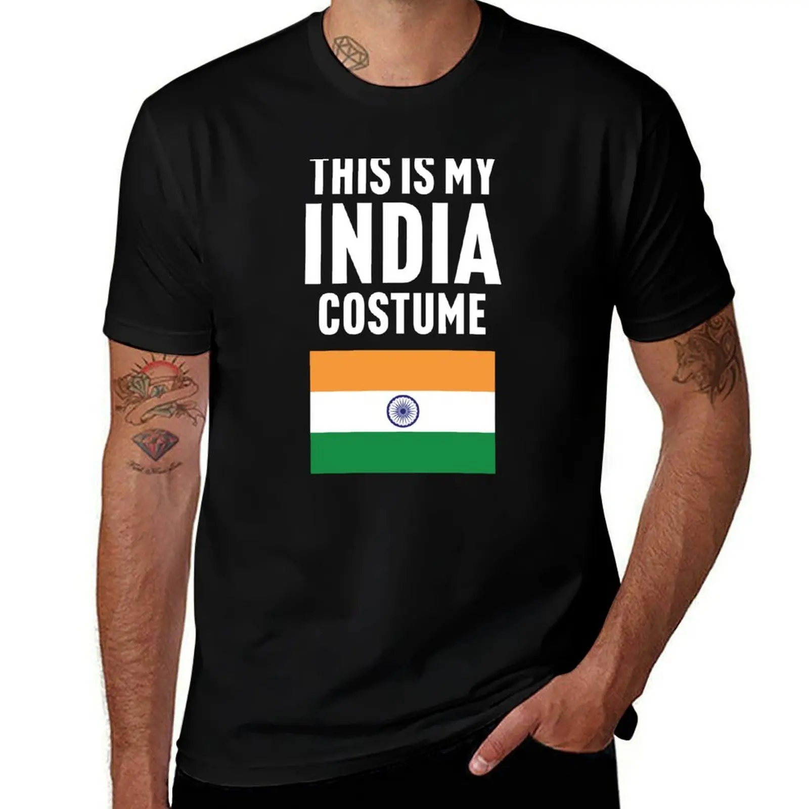 

This is my India costume T-Shirt summer shirt animal prinfor boys Funny t-shirts men workout shirt