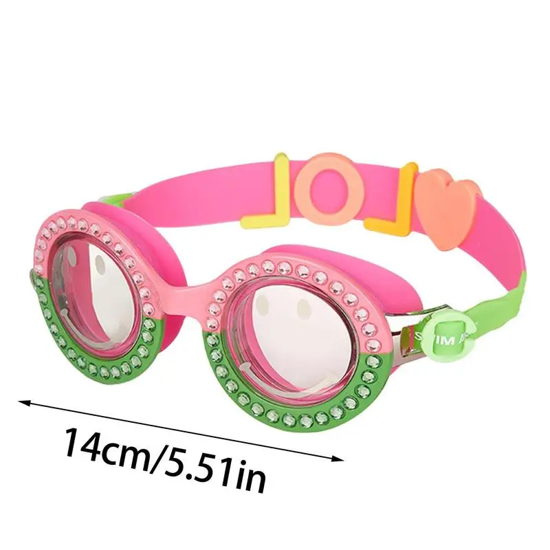 Waterproof Children's Swimming Goggles Cartoon Heart Shape UV Fogging Proof Swim Glasses Anti Fog Swim Eyewear For Kids Gifts