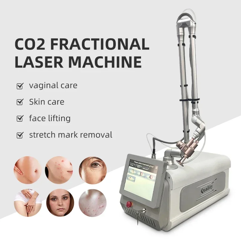 Tragbare schmerzlose CO2-Fractional-Laser-Narbenentfernungsmaschine zur Hautverjüngung, Faltenentferner und Pigmententfernung