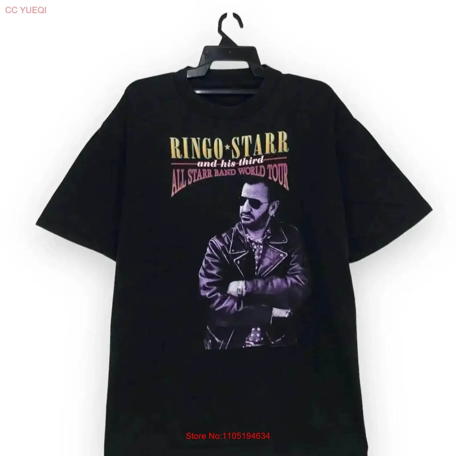 Ringo Starr and His All Band Black Size S To 4XL T Shirt BL147 vintage Washed streetwear designer clothes Stretched Soft