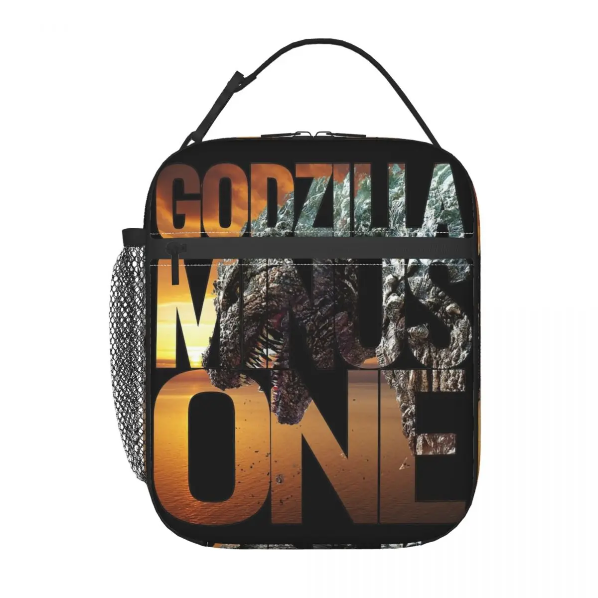 Borsa termica per il pranzo Godzillaed meno un Film contenitore per il pranzo Manga giapponese Y2K Cooler Thermal Bento Box per la scuola