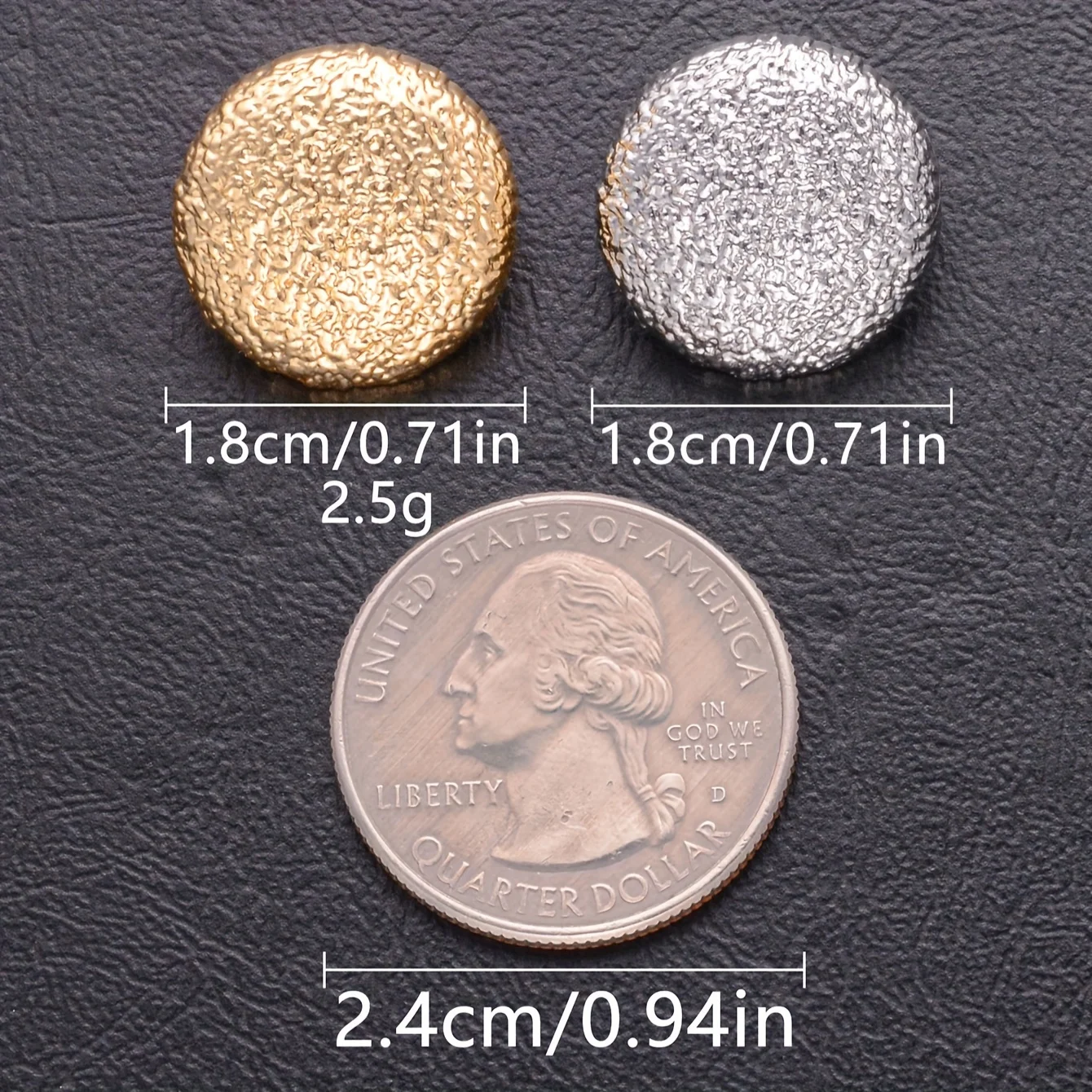 衣類用の丸い金属ボタン,縫製アクセサリー,日曜大工,裁縫,シャツ,カフスボタン,コート,ジャケット,18mm, 10個,15個,20個