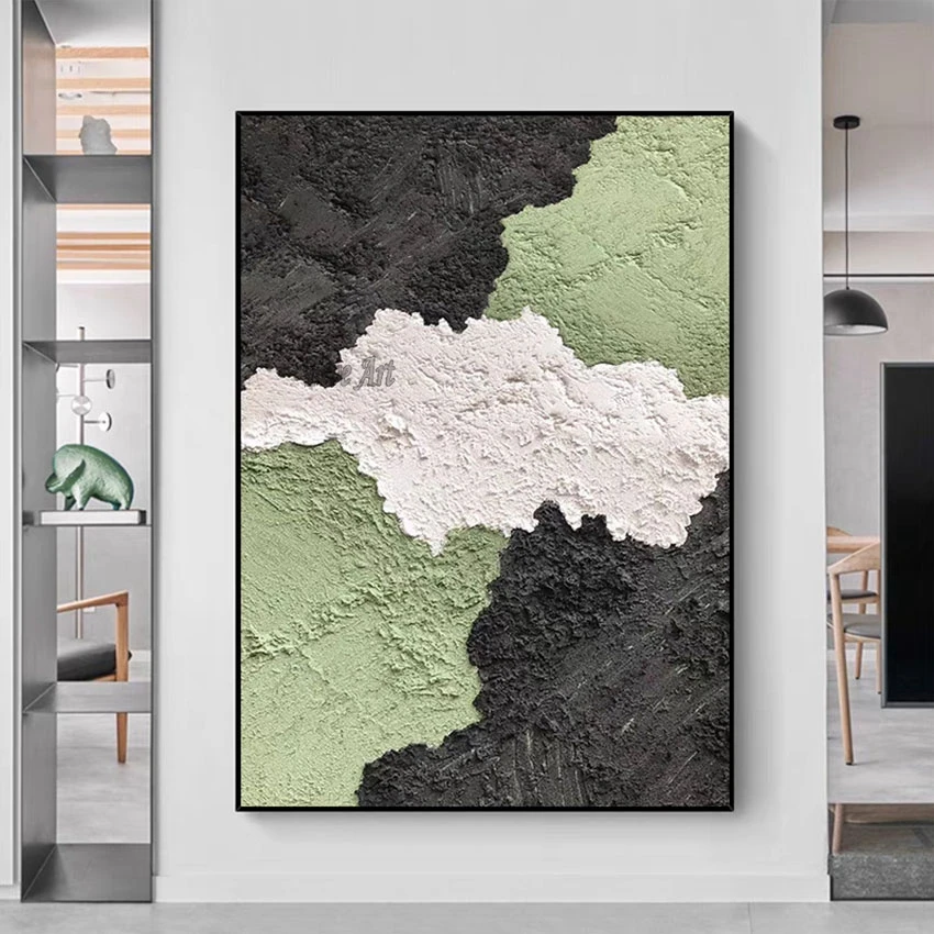 

Acrylic Painting Artwork Frameless Restaurant Wall Decoration Art Picture Modern Dropshipping Canvas Abstract Knife Painting