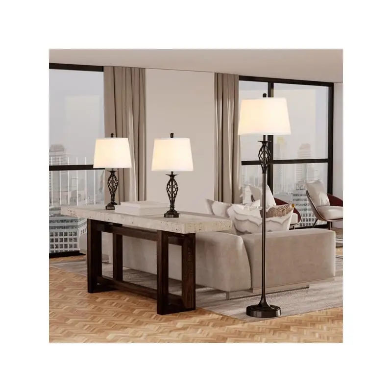 Table Lamp Natural Wood Finish for Living Room or Bedroom, Elegant Design with Adjustable Brightness and Modern Look