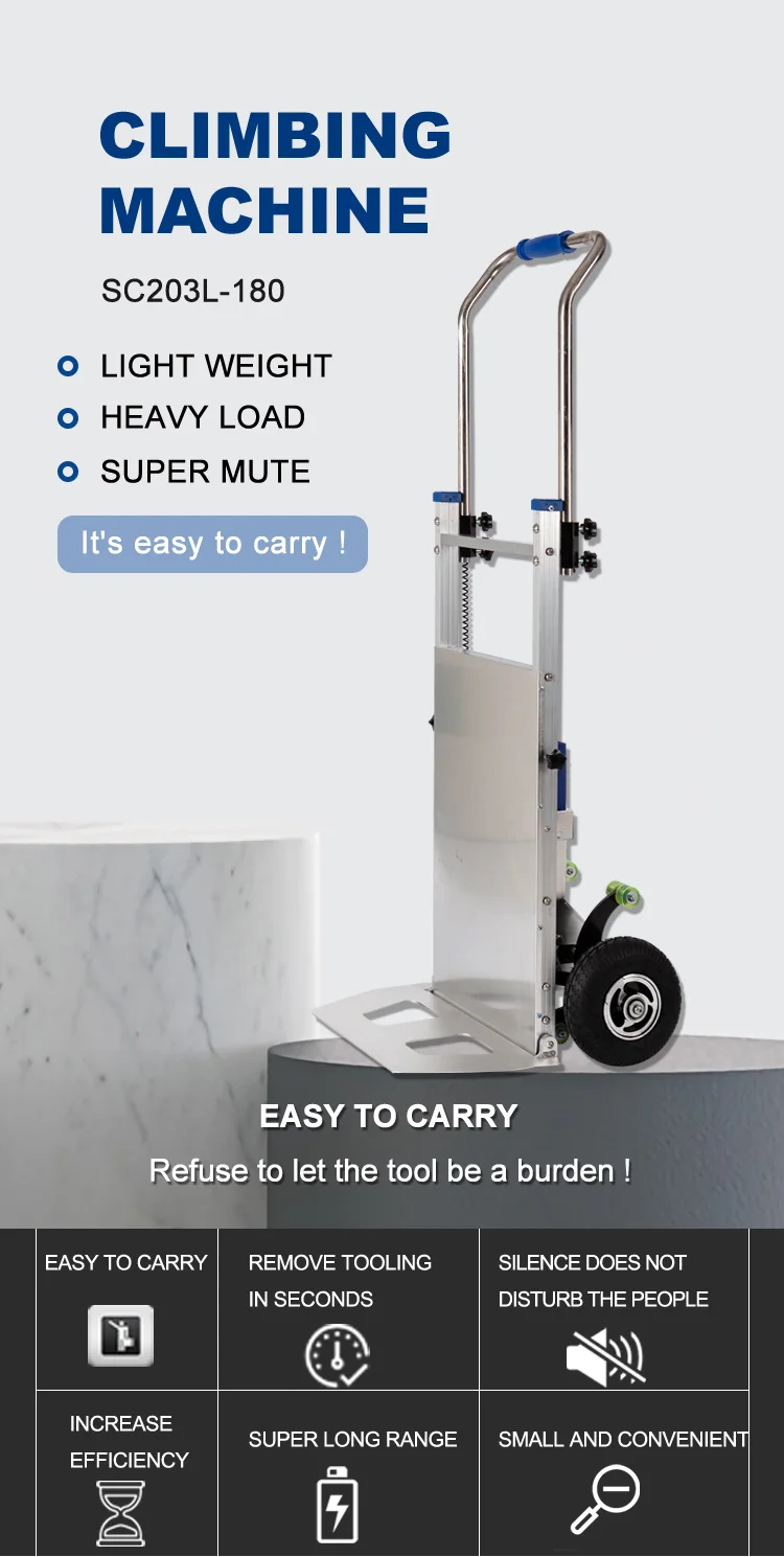 Competitive Price Aluminum Alloy Stair Climbing Trolley  Portable Stair Lift