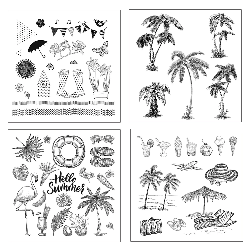 New style Happy Holiday Rubber  Stamp For Scrapbooking Clip Art /Card Making Decoration clear stamp Crafts