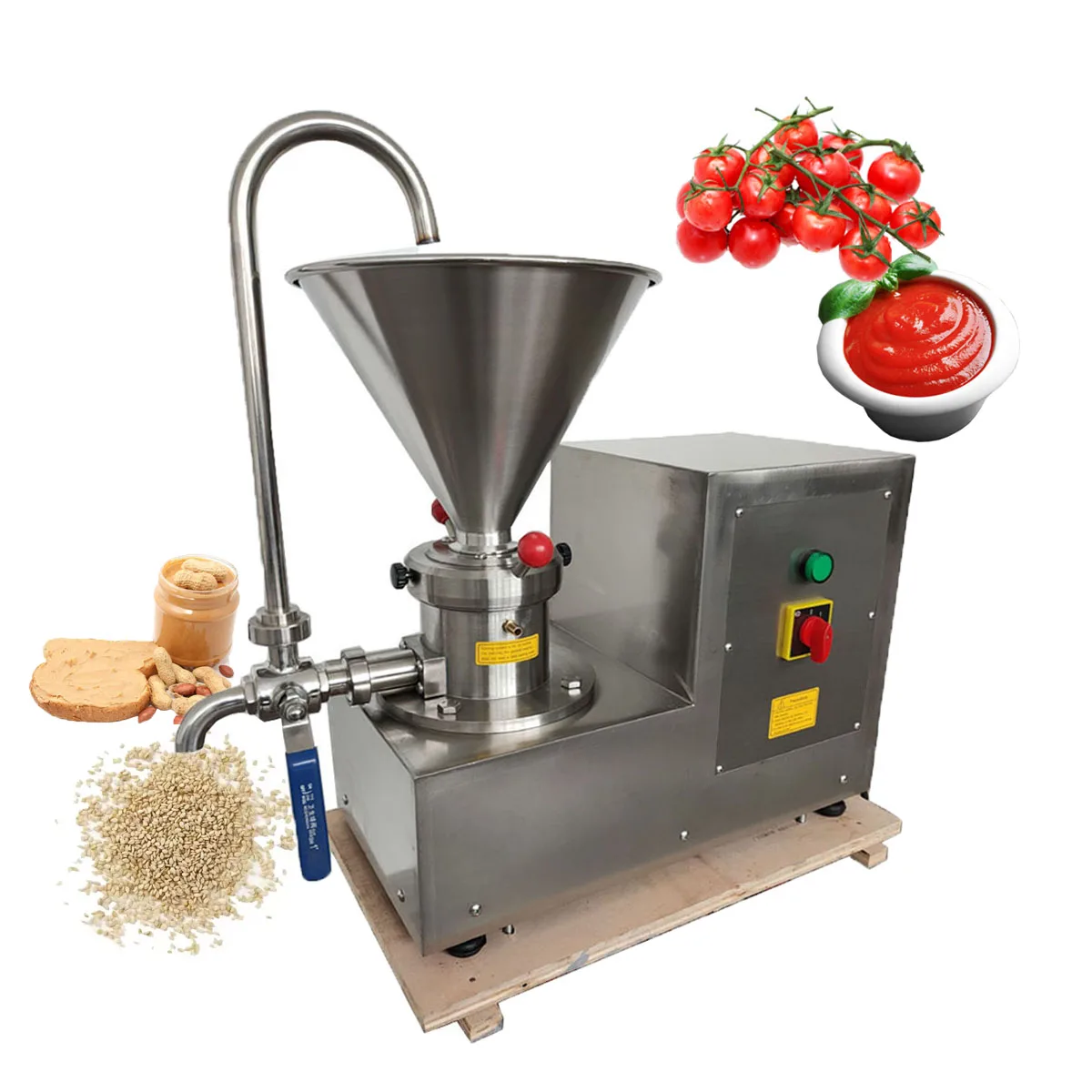 

110V/220V High Productivity Automatic Peanut Butter Making Machine/almond Butter Machine HJ-MJS-60