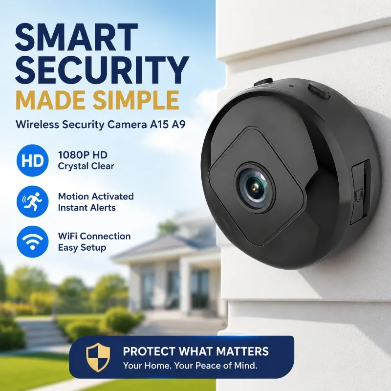 Wireless Security Camera A15 A9 1080P HD WiFi Motion Activated Camera for Home