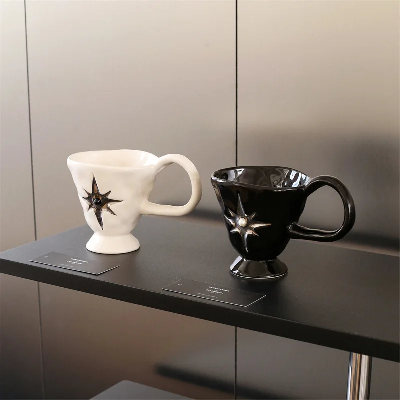 Nordic Starlight Cups Ceramic Mug High-end Water Cups Coffee Mug Gift Box Oatmeal Breakfast Drinkware Cup Birthday Gift