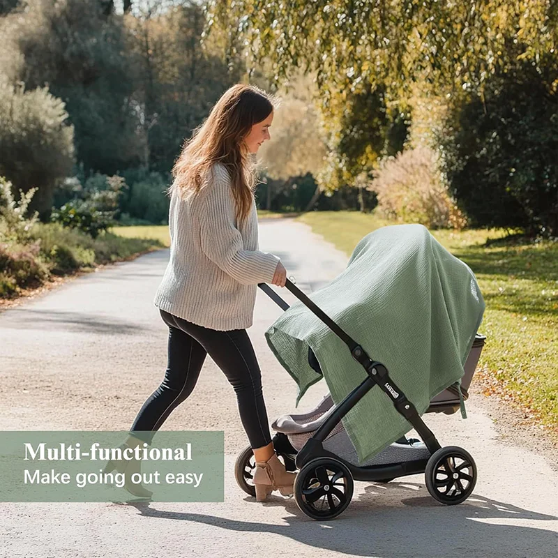 الأم الرضاعة الطبيعية غطاء الشاش تغذية الطفل التمريض يغطي نزهة المحمولة متعددة الوظائف غطاء لعربة الطفل 71*95 سنتيمتر
