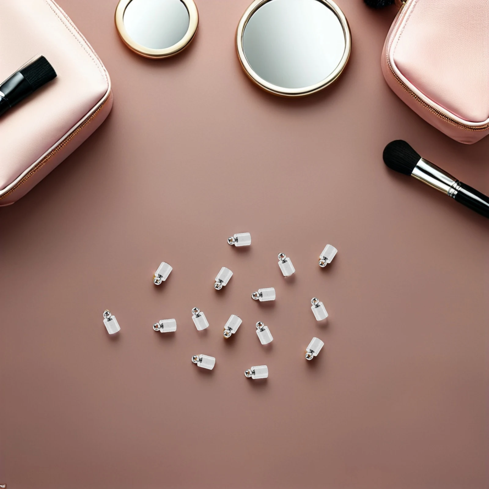 

150 Pcs Jewelry Connection Terminals Cord Ends for Metal Tassels Cap Connector Charms Necklaces Terminators Copper Crafts