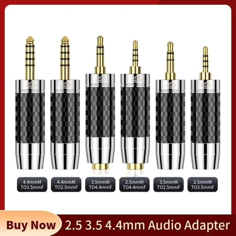 Headphone Adapter 2.5mm 3.5mm 4.4mm Jack Male To Female Connector Converter HiFi Earphone Audio Adapters Consumer Electronics