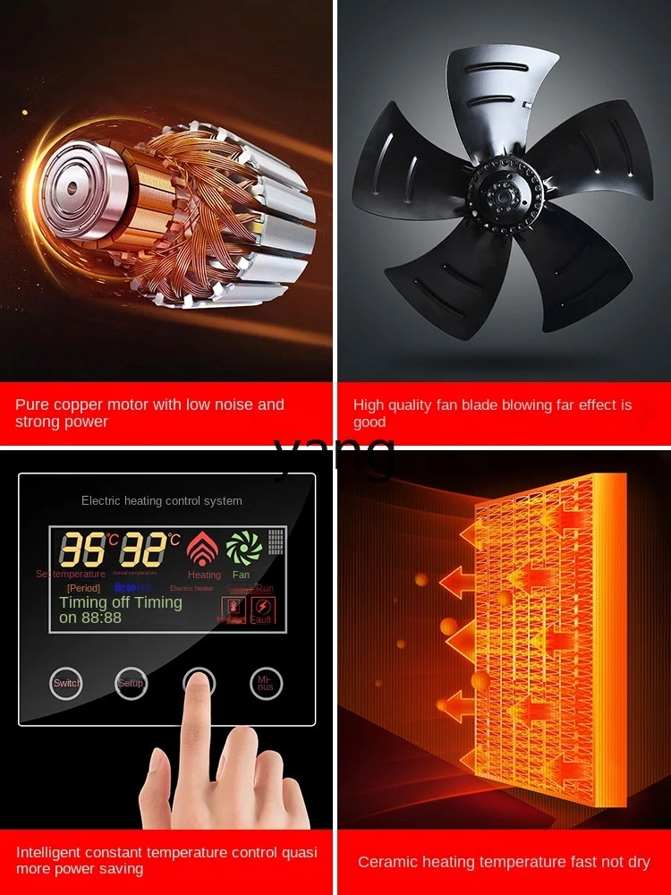 LHH Termoventilatore per Grandi Aree, Riscaldatore Industriale, Risparmio Energetico per Uso Domestico e Commerciale