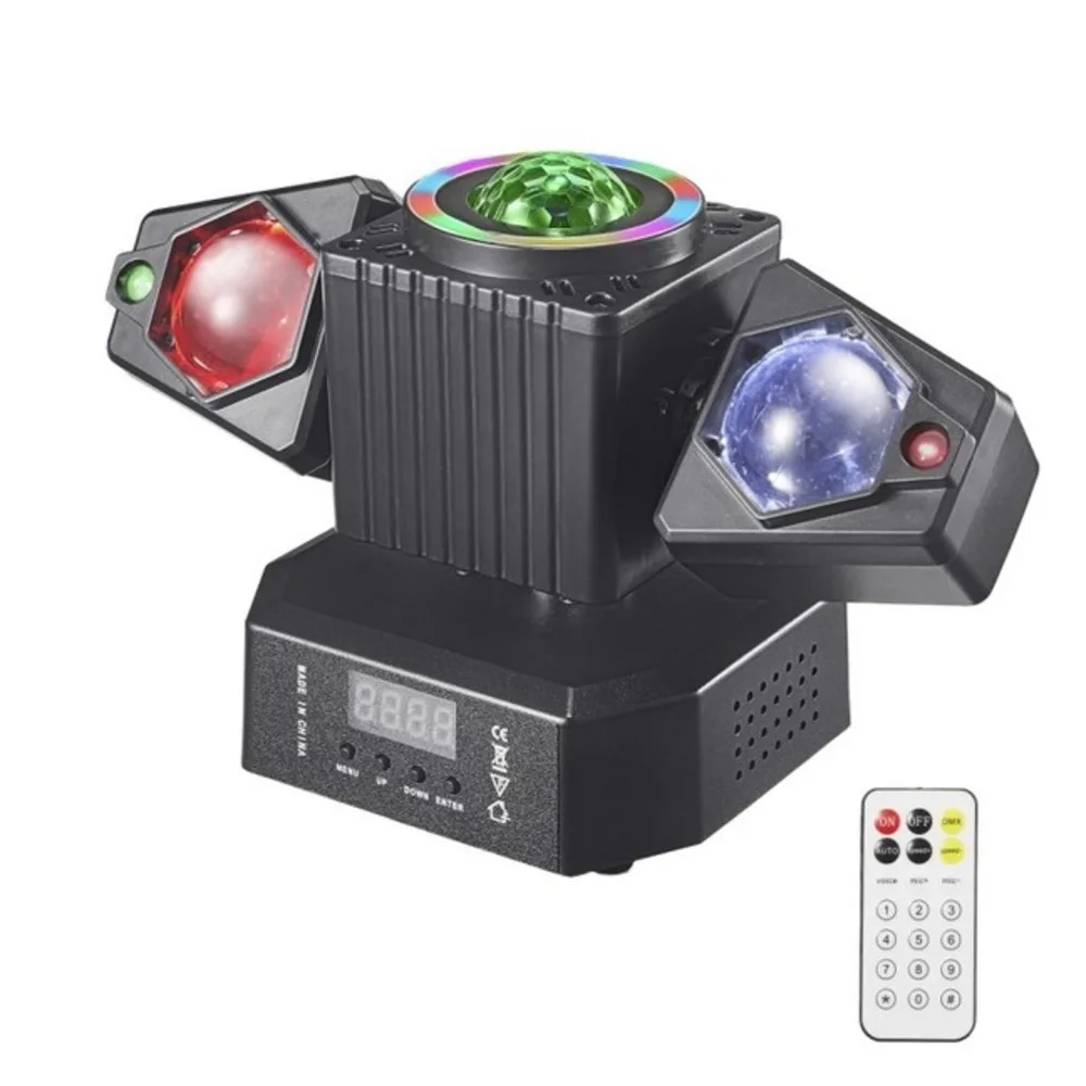 65W LED Moving Head Light RGBW 4in1 Stage Lighting Effect DMX Remote Control Mini Projector For DJ Party Concert Wedding Theater