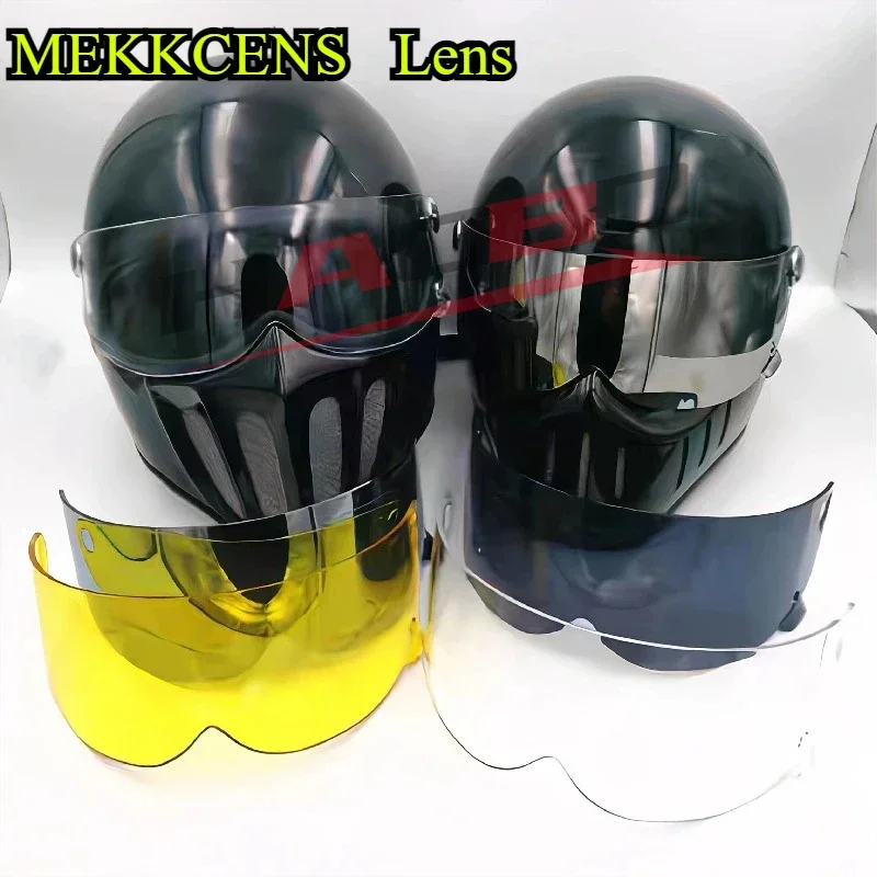 

Для MEKKCENS линзы для шлема мотоциклетные шлемы желтый козырек лобовое стекло щит аксессуары для мотоциклов очки Casco