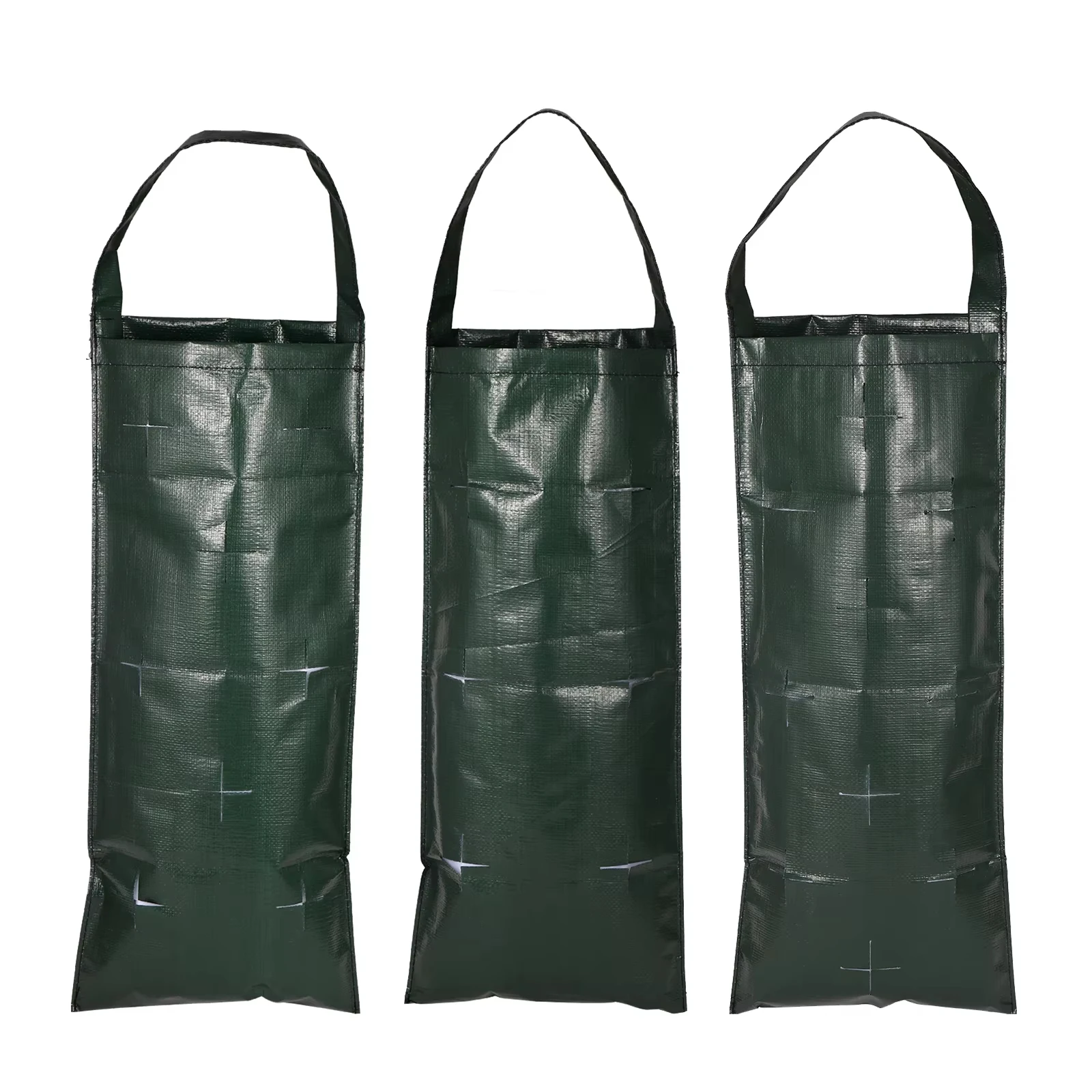 4/6/8/10 Holes Hanging Strawberry Planting Bag Vertical Garden PE Flower Grow Bag Flower Vegetable Planter Indoor Outdoor Decor