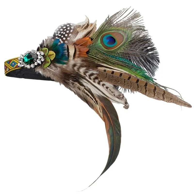 الطاووس الريش عقال كرنفال حفل زفاف الرقص إكسسوارات الشعر هدية وصيفه الشرف الطاووس الإكسسوار ملخصاتэыыыыыыыыыыыыыыыээisje