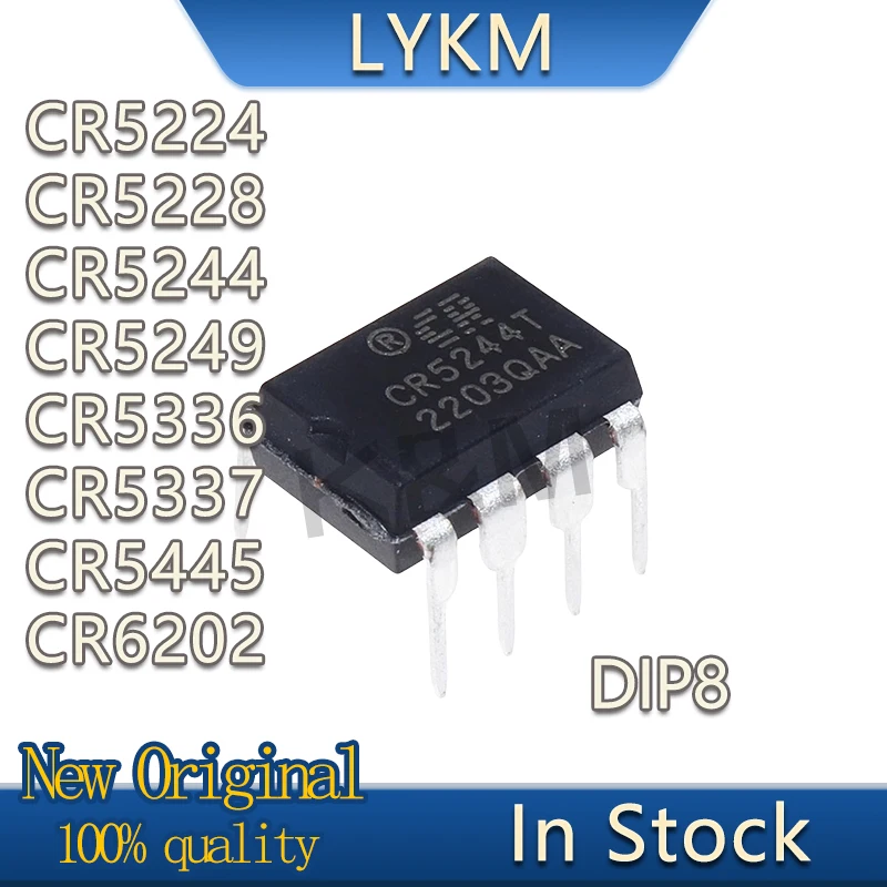 5/PCS New Original CR5224 CR5228 CR5244 CR5249 CR5336 CR5337 CR5445 CR6202 T DIP8  Power management chip In Stock