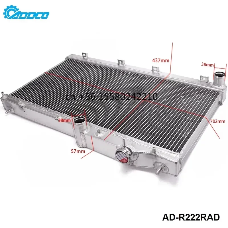 for ADDCO Racing Aluminum 2 Row Radiator for Impreza WRX 08-14 STI 08-16 Legacy Outback 05-09 Forester 09-13 M/T