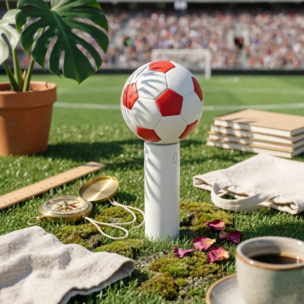

Soccer Ball Handheld Fan Quiet Soccer Ball Fan Cooling Gadget Lightweight Portable Device 3-Speed for Sports Events, Outdoor