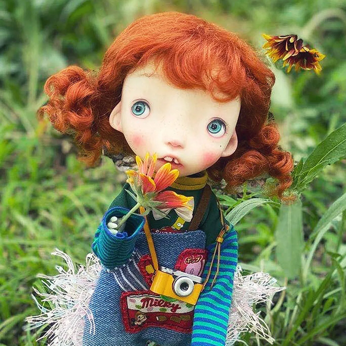 Neue Bjd SD Puppe 1/6 Punkte kleine mentale Verzögerung süße Kugelgelenk Form Harz humanoiden Geschenk Spot Make-up