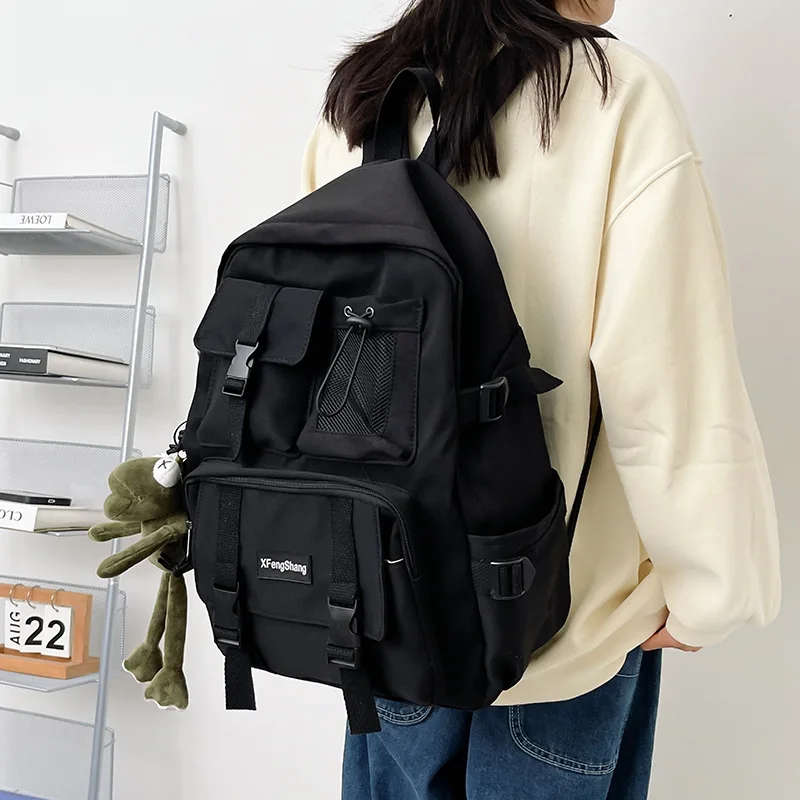 Teenager Laptop Backpack Multifunctional Women Men Canvas School Bag High Quality Student Backpacks Boy Girl Fashion Schoolbag