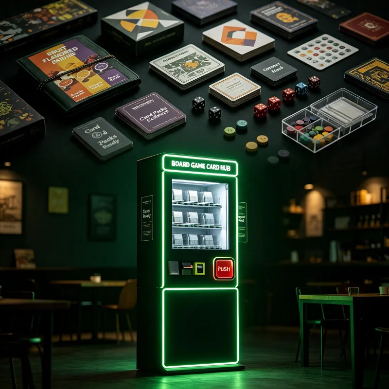 Freestanding Vending Machine TCG Card Sealed Dispenser Snack Drink Self-Service for Gym Hall