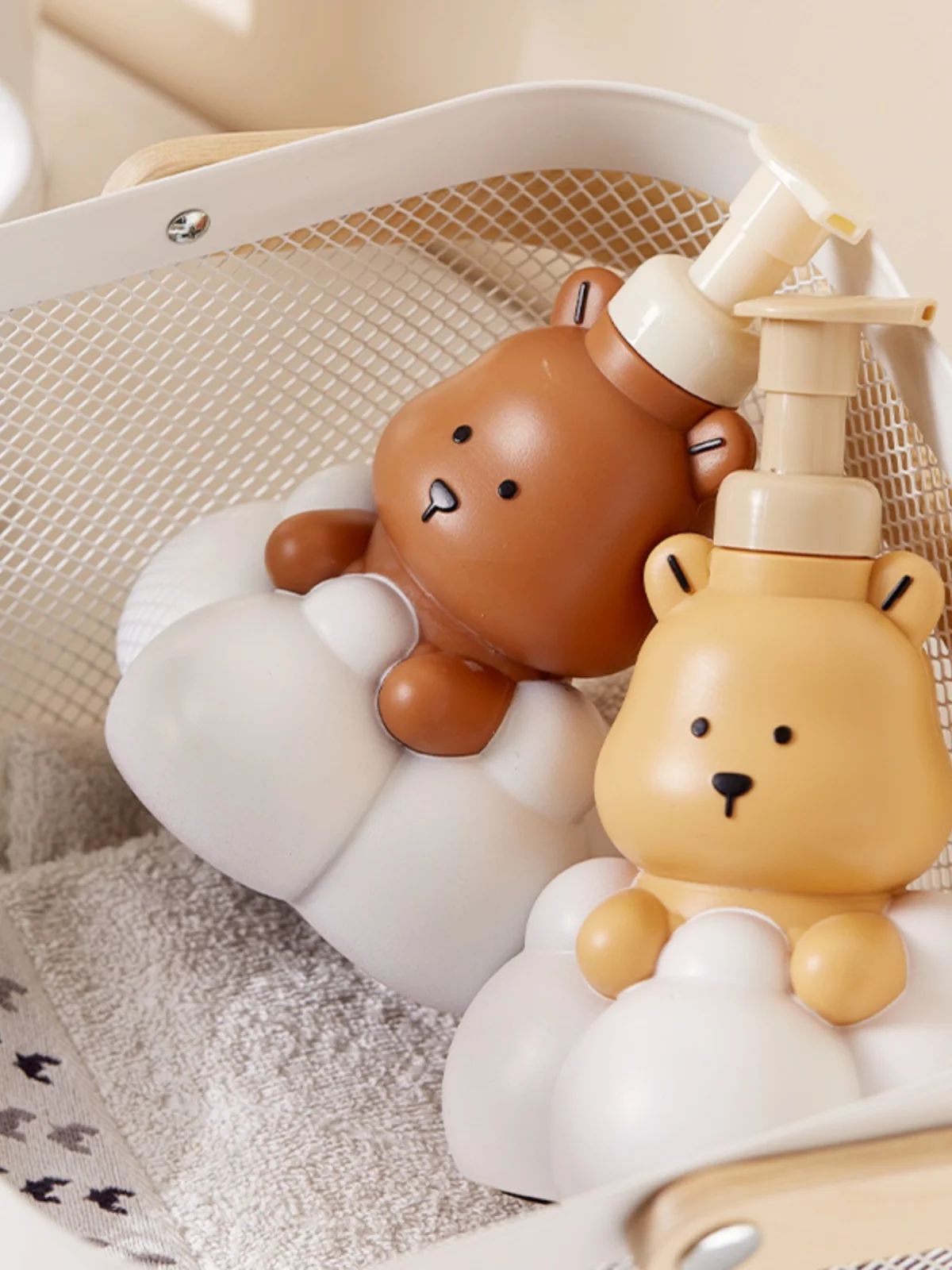 المحمولة الدب الكرتون فقاعة زجاجة Pr رغوة المطهر اليد حمام هلام Emp زجاجة الإبداعية المنزلية أداة العناية الشخصية #1