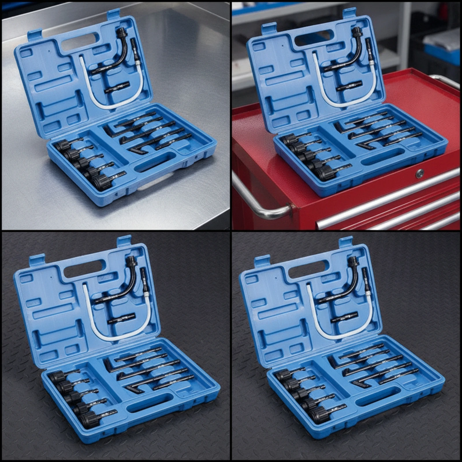 13 Pieces Gear Oil Filling Adapter Tool Kit Organized Gear Fill Adapter Set with Case Compact for Mechanics