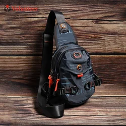 Sacs de poitrine pour hommes, 2023, lettres imprimées, légers, de haute qualité, polyvalents, étanches, Oxford, 1518-01A