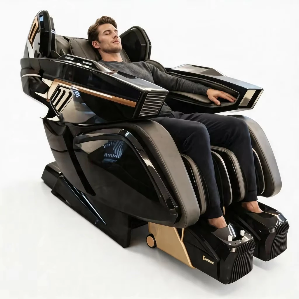 Best-Selling 2026 Foldable Zero Gravity Full Body Massage Chair with Infrared Physiotherapy & Hot Compress | 4D SL Track