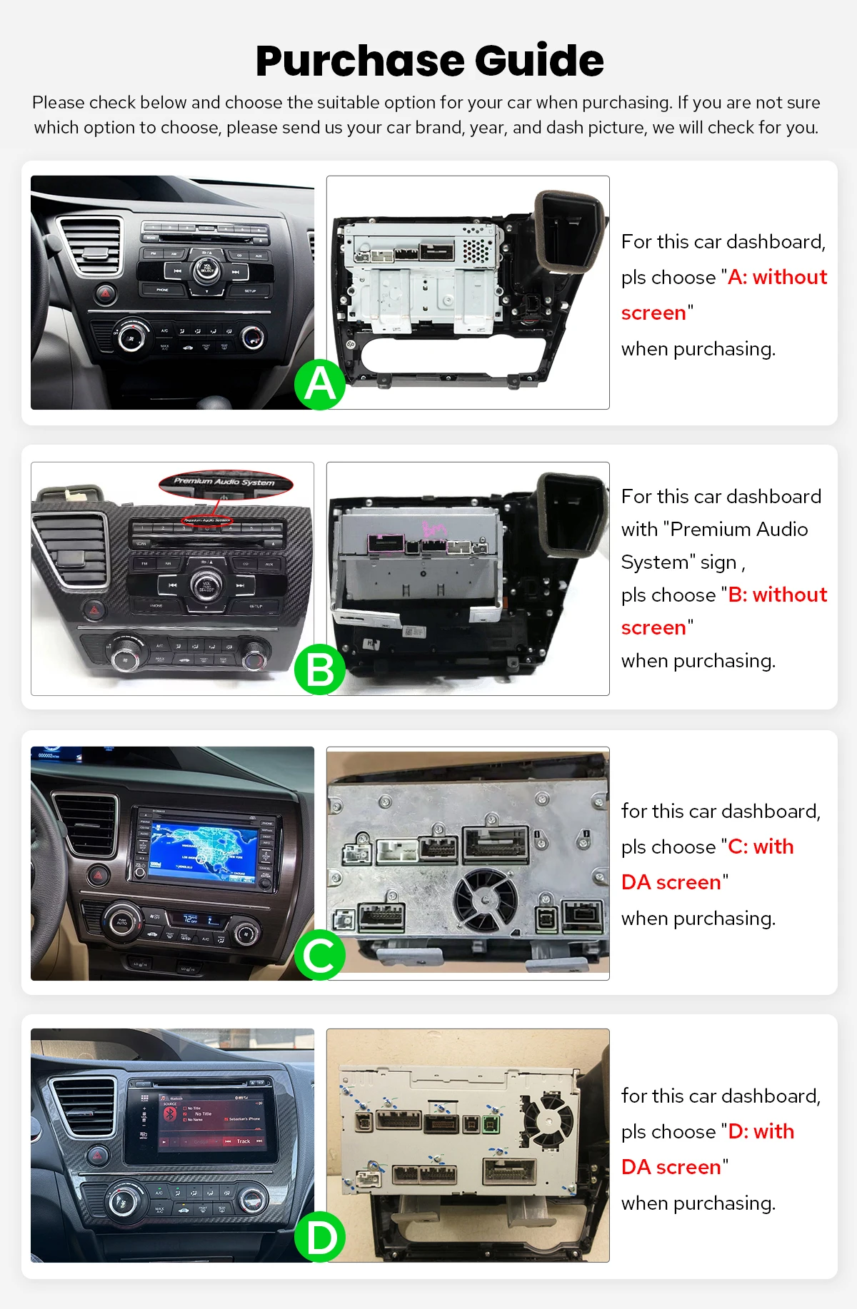 JOYING Premium Head Unit Car Stereo Radio for 2013-2017 Honda Civic Carbon Fiber Frame 1280*800 Wireless Carplay Android Auto