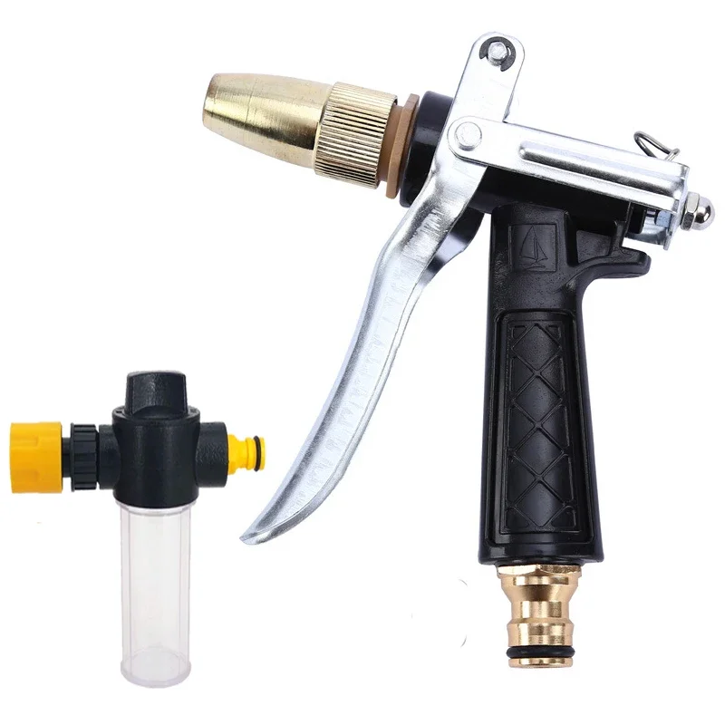 

Water Gun Garden Hose Nozzle High Pressure Water Spray Gun Car Washer High Quality Sprinker Foam Garden Irrigation Clean Machine