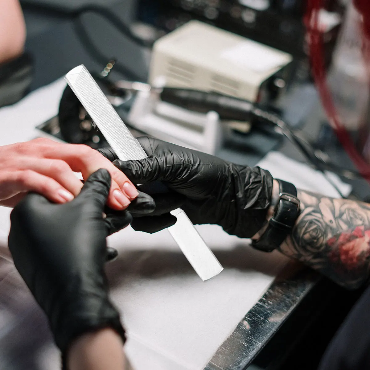 1セット マニキュア ペディキュアツール ネイルファイルセット ステンレス鋼 四面両面 13cm 5.1インチ 18cm 7.1インチ ネイルアートグラインダー