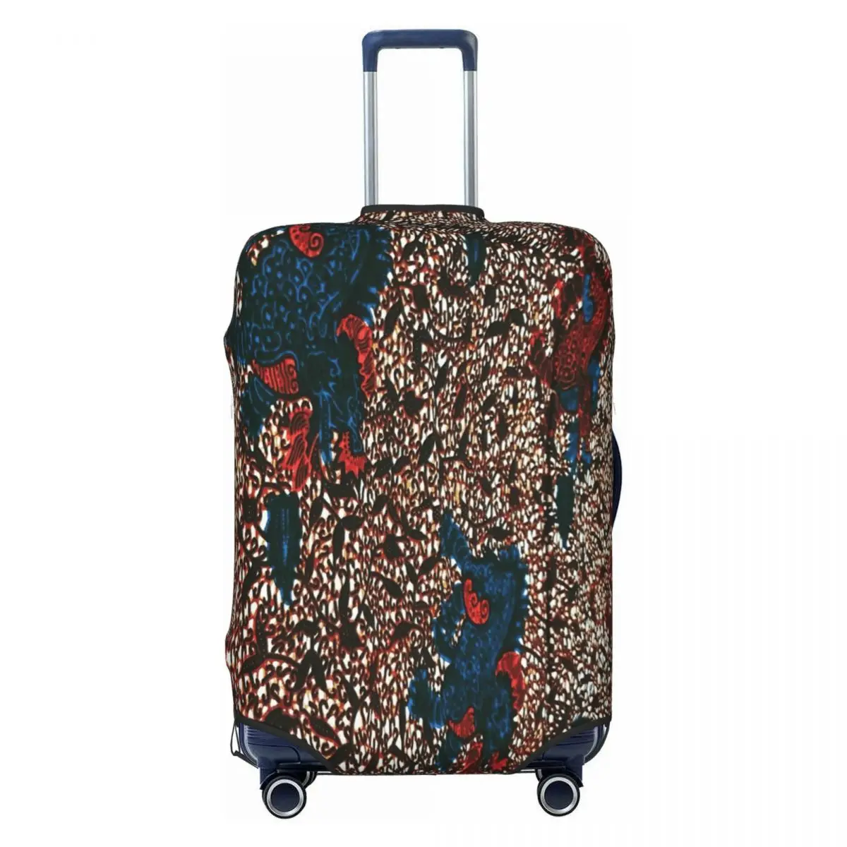 

Custom African Ankara Print Inspired Art Luggage Cover Fashion Suitcase Protector Covers Suit For 18-32 inch