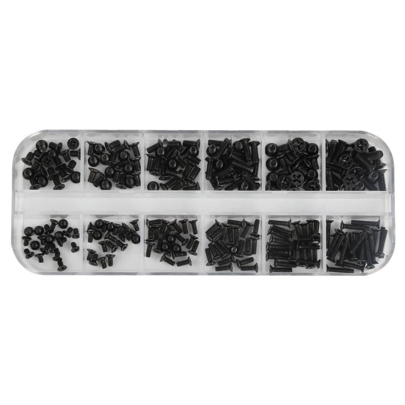 240Pcs/lot M2 M2.5 M3 Repair Screws Kit For Laptop Micro Computer Case Assemble Mini Digital Mechanical Repair Screw Set