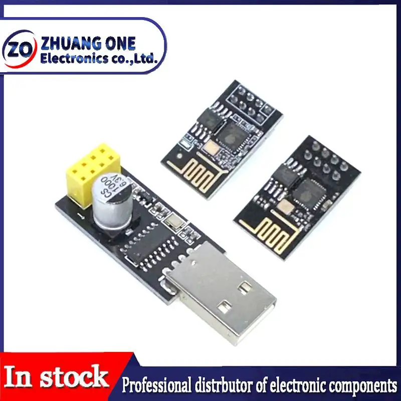 ESP01 Programmer Adapter UART GPIO0 ESP-01 Adaptater ESP8266 CH340G USB to ESP8266 Serial Wireless Wifi Developent Board Module