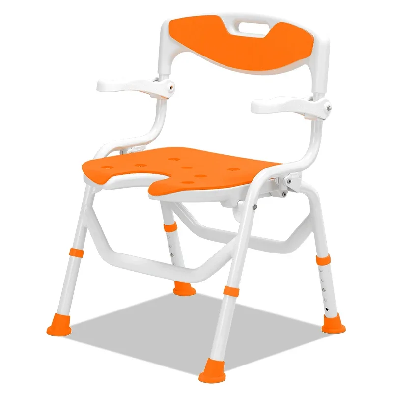 

Elderly Toilet Chair Pregnant Women Disabled Non Slip Bath Belt Wheel Movable Toilet Widened Household Stool Bath Chair
