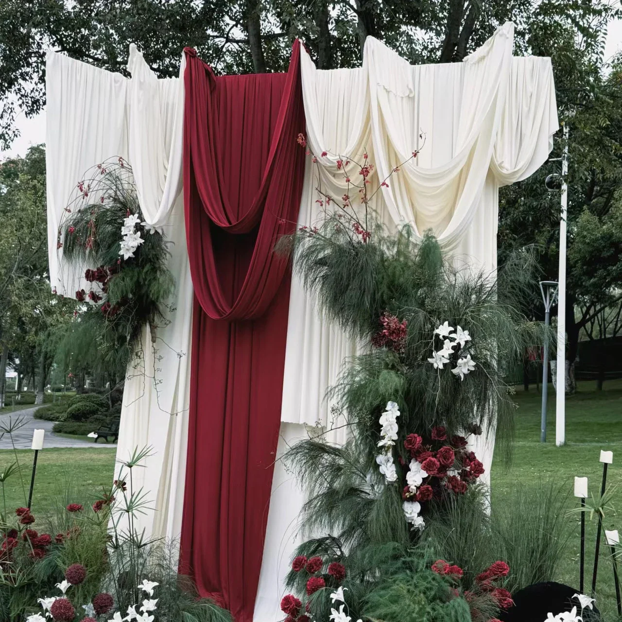 Wide Elastic Knitted Fabric with Excellent Drape Soft Stretch Material  Wedding Backdrops Curtains  Tablecloth Sewing160cm Width
