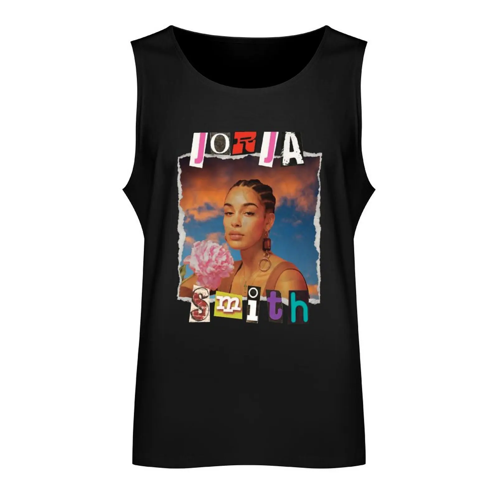 Jorja Smith Scrapbook Art Tank Top Men's gym t-shirt gym t shirt men men gym Men's