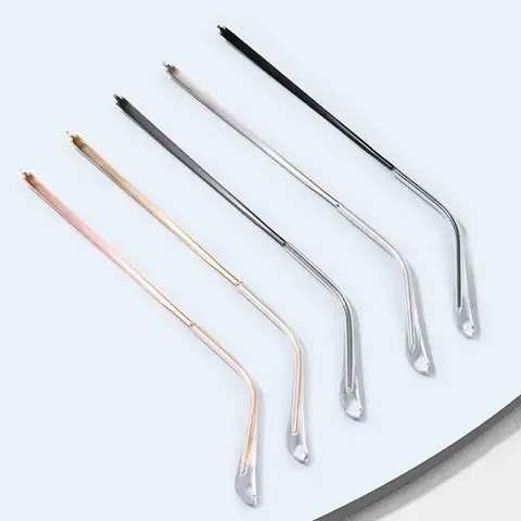 1 Pair Transparent Foot Cover Glasses Arm Replacement Leg Sunglasses Eyeglasses Replacement Metal Leg Repair Eyewear Accessories